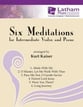 SIX MEDITATIONS FOR INTERMEDIATE VIOLIN AND PIANO cover